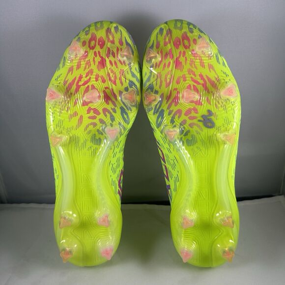 Adidas Predator Elite LL FG Green Pink Athletic Soccer Cleat ID3875 Men Size 6.5 - Picture 8 of 9